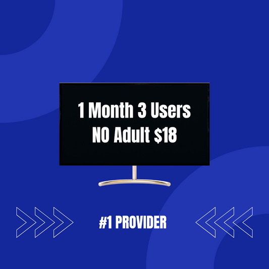 1 MONTH 3 USERS NO ADULT